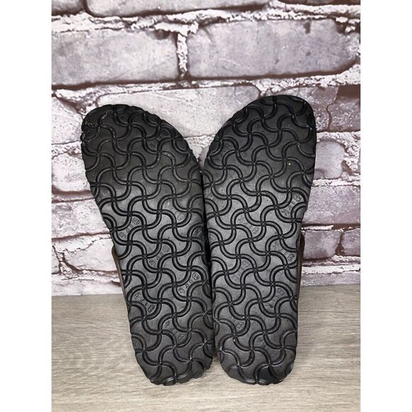 Birkenstock Birki's Freeport Brown Perforated Strap Sandals Women Sz 38EU/7M US - Picture 6 of 16